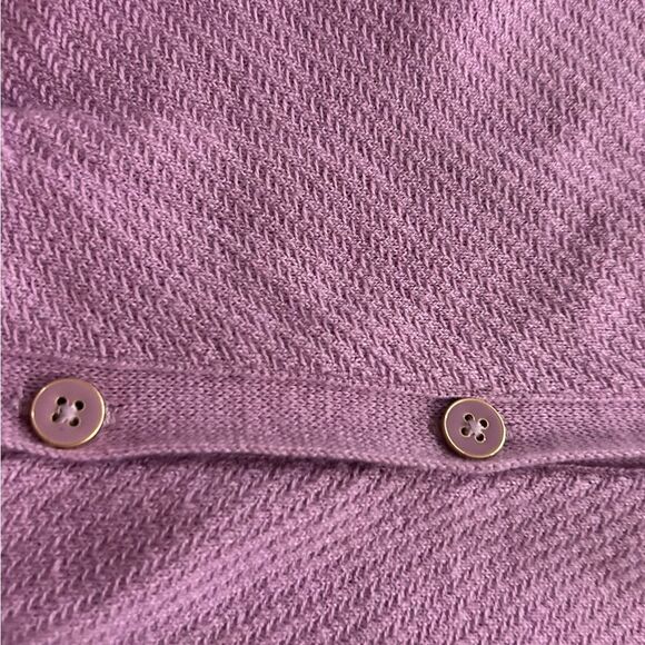 Talbots Petites Lavender V Neck Cardigan Sweater Size Small - Picture 9 of 9
